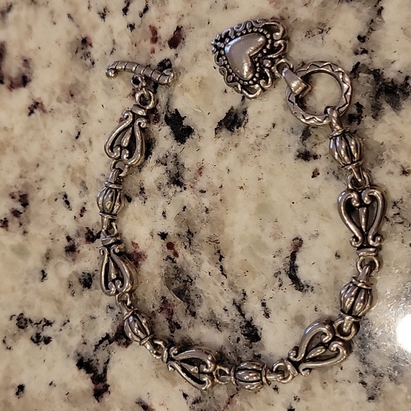 Hefty Silver Heart Bracelet - Picture 4 of 6